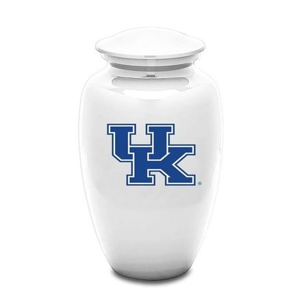 URNSDIRECT2U Urnsdirect2u UK10003 University of Kentucky Wildcats White Adult Cremation Urn UK10003